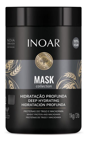 Mask Proteínas Do Trigo E Macadâmia 1kg - Inoar