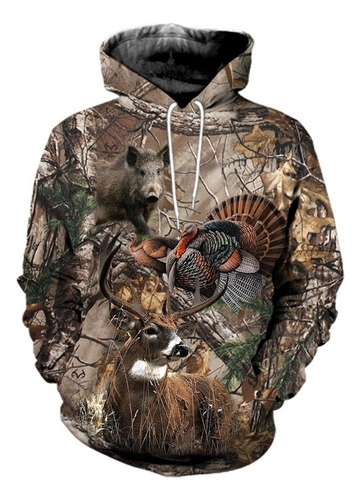 Cc Hojas Arce Camuflaje Sudaderas Con Capucha 3d Pesca Caza