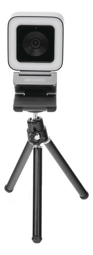 Web Cam Alta Denificion 2 Mp Con Aro De Luz Y Microfono Usb Color Negro