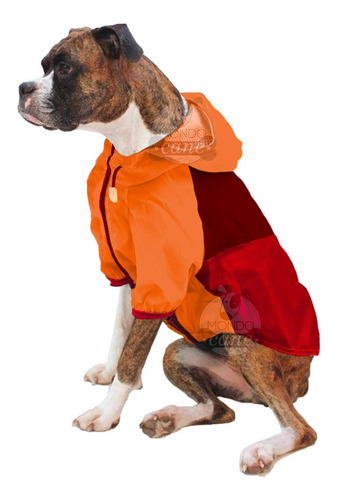 Piloto Lluvia Perros Forrado Talle 6 Pitbull Boxer Weimi