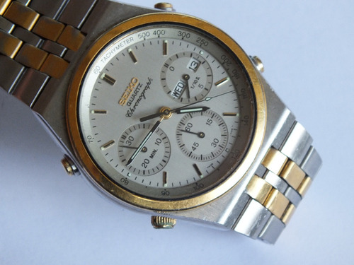 Relógio Seiko Cronômetro 7a38 - Década De 80 Conservado