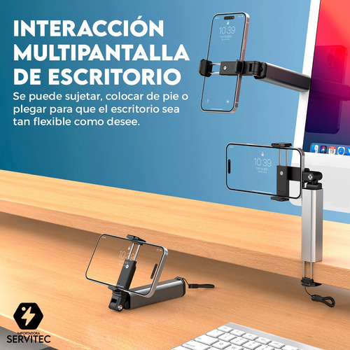 Soporte Portátil Celular Plegable 360° Viaje Streaming