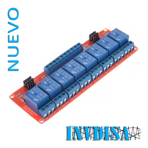 Modulo De 8 Canales Relevadores 24v Arduino Pic - N U E V O