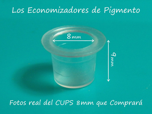 Cups Porta Pigmentos Tintas Microbladin 8mm Tattoo Slope 50