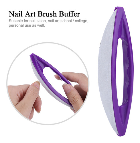 Juego De 3 Limas De Uñas Para Pulir Arte, Crema, Pulidora Y