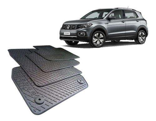 Tapete T-cross De Pvc Emborrachado - Original Volkswagen