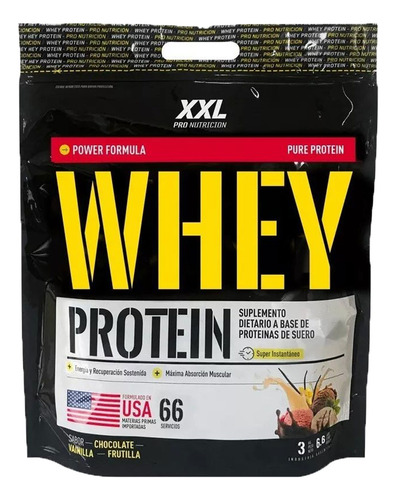 Xxl Pro Nutricion Whey Protein X 3 Kg Power Formula