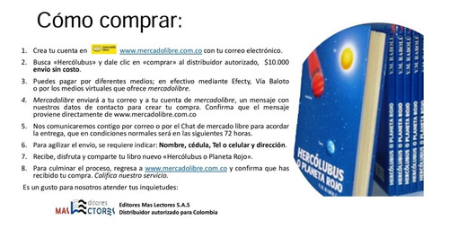 Hercólubus O Planeta Rojo- V. M. Rabolú- Editoresmaslectores