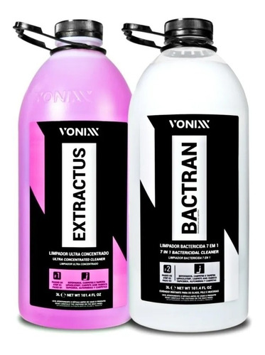 Limpa Estofados Extractus 3l + Bactran 3l Vonixx