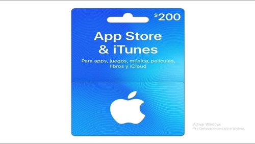 Tarjeta App Store & Itunes 200 Pesos 100% Confiable