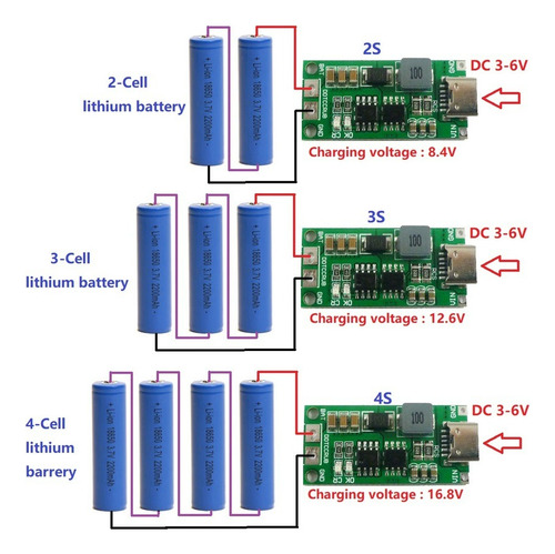 Modulo Cargador Bateria Litio 2s 8.4v 2a
