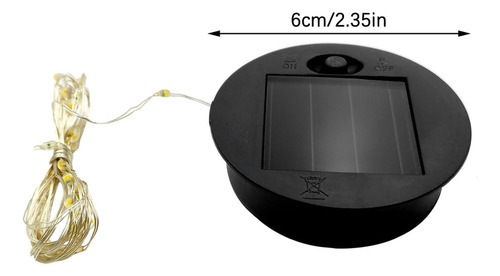 Mz Cadena De Luces Led Solares, Accesorio For Paneles, 1