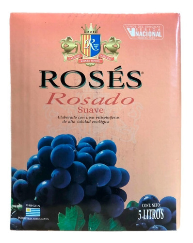 Vino Rosés Rosado Suave Bag In Box 5 L
