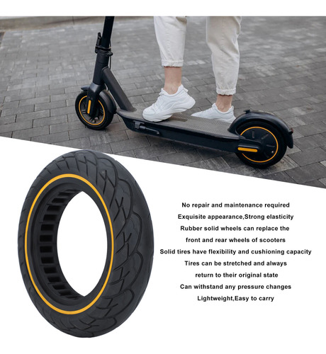 Reemplazo De Ruedas De Goma Para Scooters Eléctricos 10x2.12