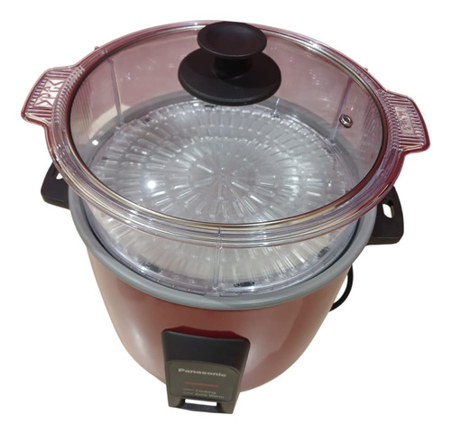 Olla Arrocera Panasonic 2.2l Sr-y22fgj Roja Con Vaporera Bordó 50/60 Hz