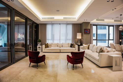 For Rent Apartamento De Lujo Amueblado Av. Anacaona Frente Al Mirador Sur 415m2 Con 4 Parqueos