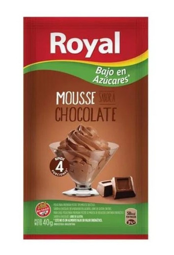Mousse Royal Light Chocolate X 40 Gr
