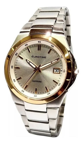 Reloj Eurotime Ultrafino De Mujer Cristal Zafiro 50 Metros