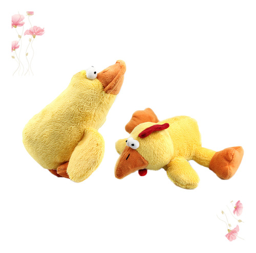 Peluche Creativo Con Forma De Pollo Para Mascotas, 2 Piezas