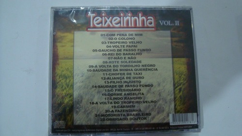 Cd Teixeirinha - Os Grandes Sucessos - Vol. 2 - Lacrado