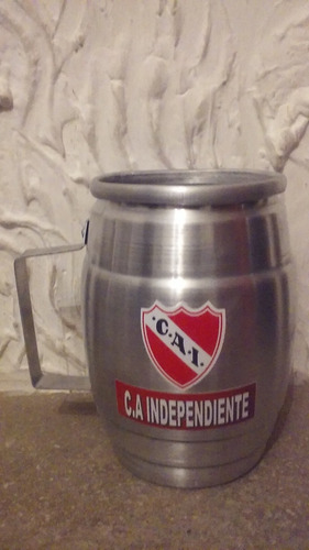 Vaso Chopp De 1l, Forma Barril  Aluminio Independiente