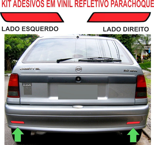 Acessorios Refletivo Parachoque Adesivo Chevrolet Kadett