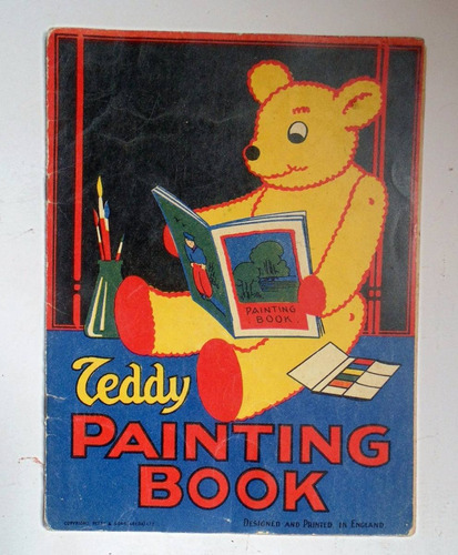 Teddy Libro Para Colorear 1930 Ilustrado Editado Inglaterra
