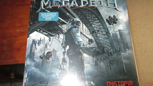 Megadeth Dystopia Lp Importado Nuevo Sellado  Autografiado