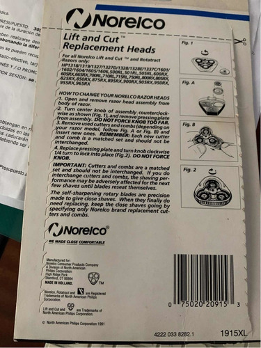 Cabezal Reemplazo Afeitadora Philips-norelco