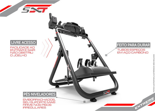 Imagem 8 de 10 de Suporte Cockpit Volante Simulador Logitechg29/fanatec/sxtv2