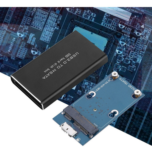 Disco Duro Msata Mini Pci-e Ssd Con Carcasa De Disco Duro