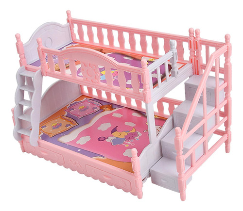 Muebles De Casa De Muñecas 1:6 Barandilla Dormitorio Cama