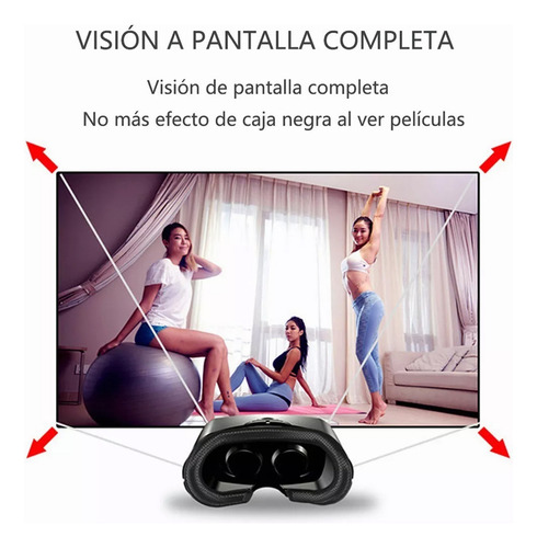 Fone De Ouvido Vrg Pro 3d Vr Blue Light Proteção Ocular 3d V