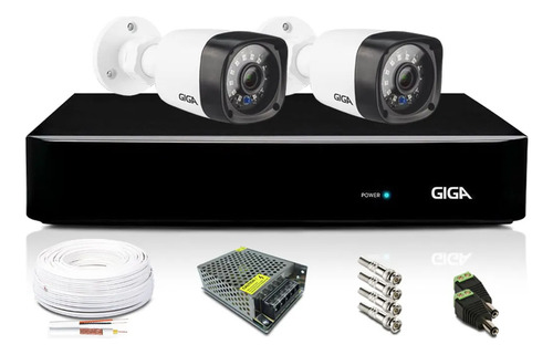 Kit 2 Câmeras De Segurança Multi Giga 720p Com Dvr 4 Canais