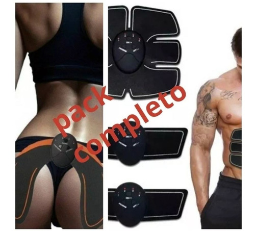 Pack Electro Estimulador Glúteos Abdomen Y Brazos Envío Grat