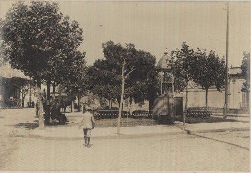 Plaza Ellaurí En 1910 Montevideo Antiguo - Lámina 45x30 Cm.