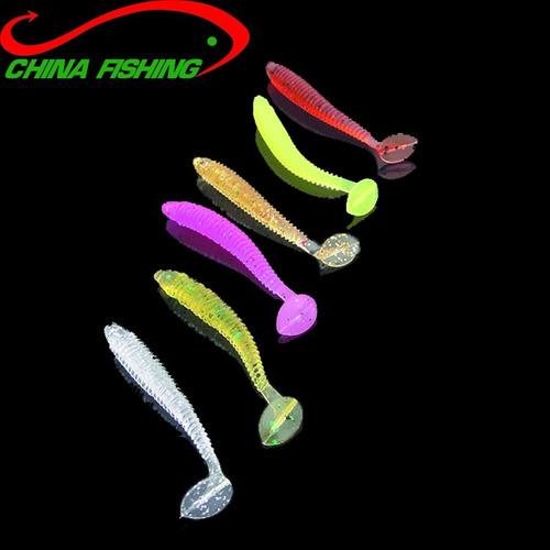 Isca Artificial P. Anzol De Pesca Peixe De Silicone - 50unid