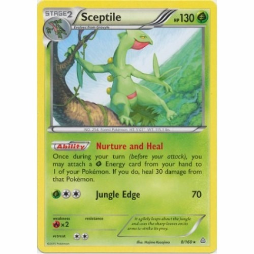 Sceptile (xy5) (008) (rara - Planta) Pokémon