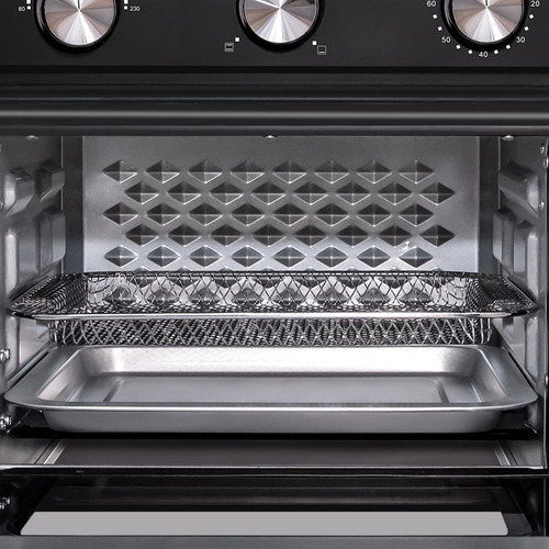 Forno De Bancada Air Fryer Com 22 Litros Fogatti Preto 110v