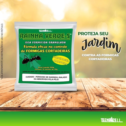 Veneno Para Formigas Cortadeiras Isca Granulada Jardim 500gr