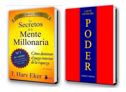 Libros X2 Secretos Mente Millonaria + 48 Leyes Del Poder
