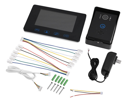 Monitor De Timbre Con Vídeo Con Cable, Teléfono De Puerta De