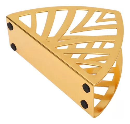Vertical Chapado A Mano En Oro Con Forma Hueca 9*13*4cm