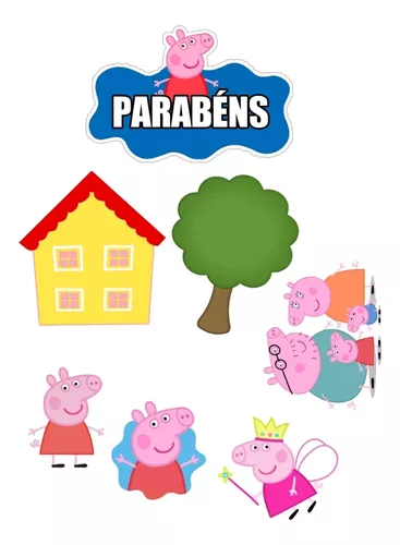 Topper de bolo Peppa Pig