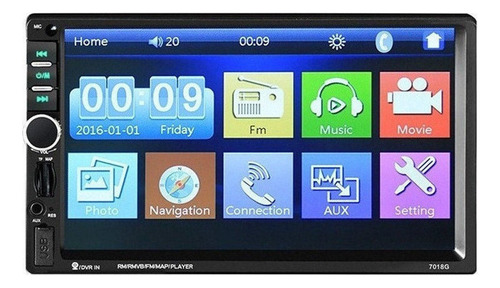 L Reproductor Mp5 Dual Din Para Coche, Navegador Gps