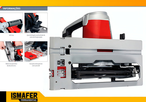 Sierra circular eléctrica Einhell RT-CS 190/1 190 mm 1500 W roja 50 Hz