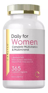 Multivitamínico Para Mujer Carlyle 365 Comprimidos