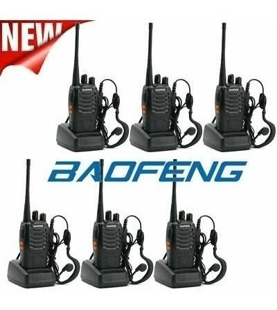 Imagen 4 de 10 de Set De 6 Radios Baofeng Bf-888s Walkie Talkie Env Express