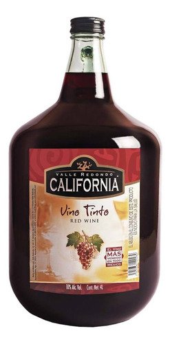 Vino Tinto Mexicano California Blend 4l