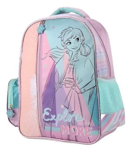 Mochila Escolar Frozen Lentejuelas Bolso Escolar